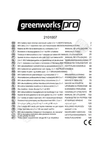 Notice GREENWORKS GD80BCB Grasmaaier