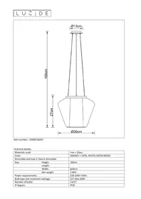 Notice Lucide STIAN 254003065 Luminaire