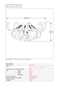 Notice Lucide ATOMA 131100631 Luminaire
