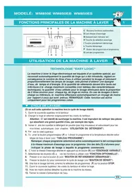 Notice Campomatic WM850EB Machine à laver