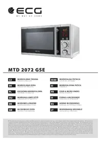Notice ECG MTD 2072 GSE Four à micro-ondes