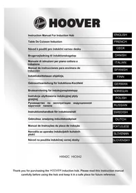 Notice HOOVER HIS4BC Sporák
