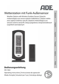 Notice ADE WS 1822 Station Météo