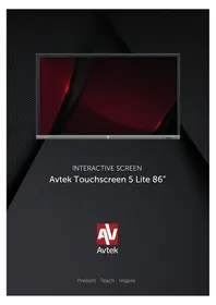 Notice Avtek 5 LITE 86 Moniteur
