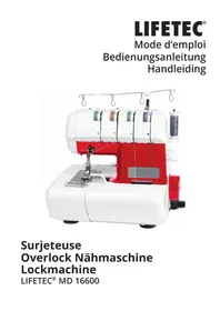 Notice LIFETEC MD 16600 Machine à coudre