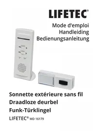 Notice LIFETEC MD 16179 Sonnette de portes