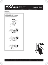 Notice AXA NEWTON CODE Antivol vélo