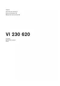 Notice GAGGENAU VI230620 Cocina