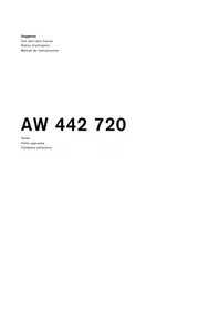 Notice GAGGENAU AW442720 Hotte