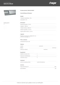 Notice HAGER AKA181250ELN Câble pour ordinateur et périphérique