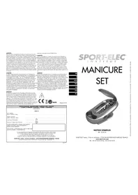 Notice SPORT ELEC NCW78 Set manicure et pedicure