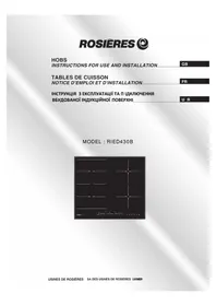 Notice ROSIERES RIED 430 B плита