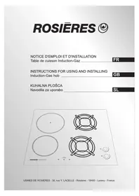 Notice ROSIERES RTMIG 622 štedilnik