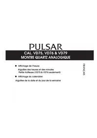Notice PULSAR ATTITUDE PP6239X1 Montre