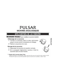Notice PULSAR ATTITUDE PH8203X1 Montre