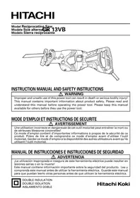 Notice HITACHI CR 13VB