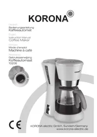 Notice KORONA 10206 Koffiemachine