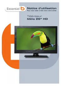 Notice ESSENTIELB MELIA 26 Télévision