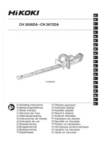 Notice HiKOKI CH 3656DA Tăietoare de gard viu