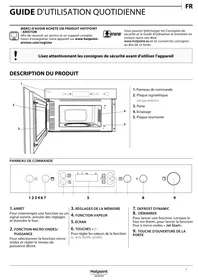 Notice HOTPOINT MN 312 IX HA Four à micro-ondes