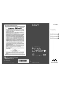 Notice SONY DNE720 Leitor/gravador de cd