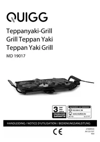 Notice QUIGG MD 19017 Plaque de grill