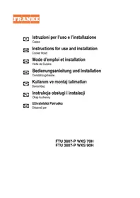 Notice FRANKE FTU 3807P WXS 70H Hotte