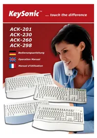 Notice KeySonic ACK201 Clavier