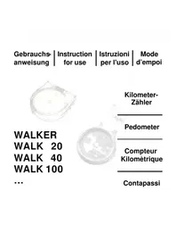 Notice Kasper & Richter WALK 20 Podomètre