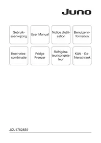 Notice JUNO JCU17828S9 Koelkast
