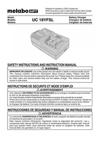 Notice HiKOKI UC 18YFSL Cargador de batería