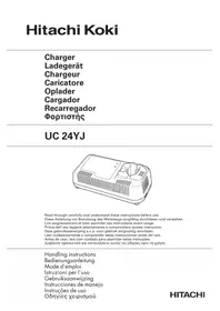 Notice HITACHI UC 24YJ Chargeur de piles