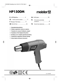Notice Meister Craft HP1500M Pistolet thermique