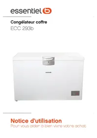 Notice ESSENTIELB ECC 293B Congélateur