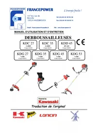 Notice Francepower KDG 45 Coupe-herbe
