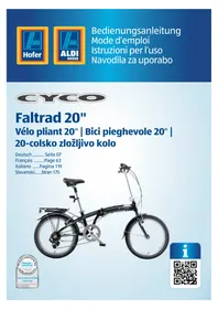 Notice Cyco AK03501SL Vélo