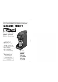 Notice BLACK & DECKER GT300 Coffee machine