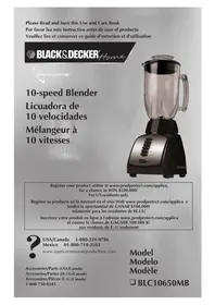 Notice BLACK & DECKER BLC10650MB Blender