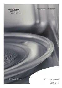 Notice ARTHUR MARTIN ELECTROLUX AMS26215U Four à micro-ondes
