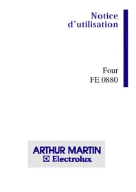 Notice ARTHUR MARTIN ELECTROLUX FE 0880 X1 Four