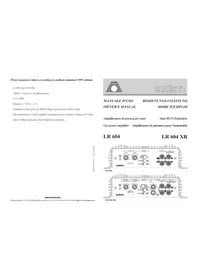 Notice AUDISON LR 604 XR Empfänger