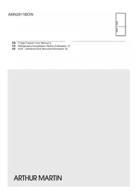 Notice ARTHUR MARTIN AMN2811BOW Réfrigérateur