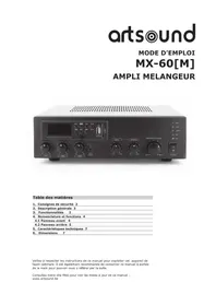 Notice Artsound MX60M Recepteur