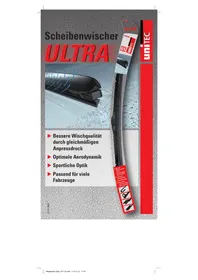 Notice Unitec ULTRA 88565 Scheibenwischer