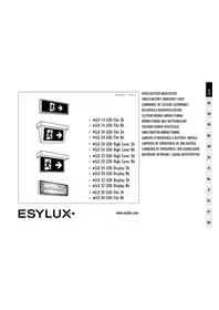 Notice Esylux SLX 24 LEDI DISPLAY 3H Éclairage de secours