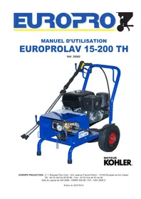 Notice EURO-PRO LAV 15200 TH Nettoyeur haute pression