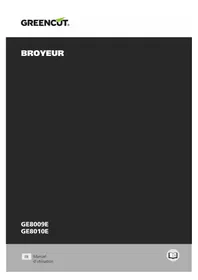 Notice Greencut GE8009E Scarificateur
