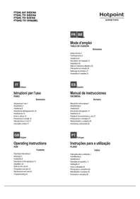 Notice HOTPOINT FTGHG 751 DHA(BK) Cuisinière