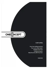 OneConcept Craft Coffee 10033182 - Machine à café