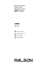 Notice PALSON LIBRA 30651 Balances de cuisine